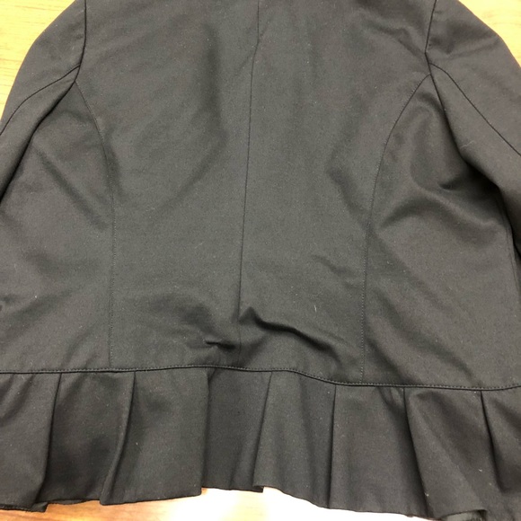 Black Ruffled Blazer - Picture 7 of 7